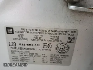 2017 GMC Terrain SLE with VIN 2GKFLNE38H6159986, listed as a Copart auction lot 46730275 with 95,918 mi miles and Salvage Title. Bid and sale history available at carsss.com. Image 15.