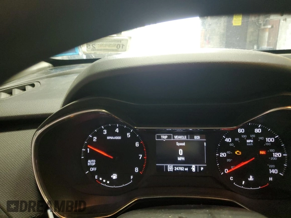 2021 Chevrolet TrailBlazer LT with VIN KL79MRSL4MB008732, listed as a Copart auction lot 64077424 with 24,782 mi miles and Salvage Title. Bid and sale history available at DreamBid. Image 9.