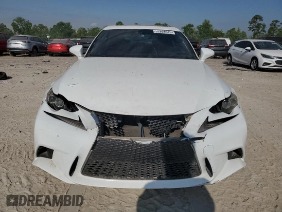 2015 Lexus IS 350 with VIN JTHCE1D21F5009056, listed as a Copart auction lot 53268615 with 81,635 mi miles and Salvage Title. Bid and sale history available at carsss.com. Image 5.