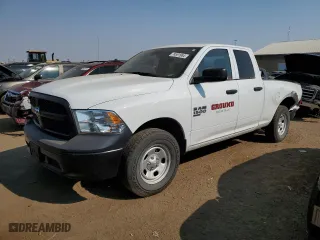 2023 Ram 1500 Classic Express with VIN 1C6RR7FG2PS594705, listed as a Copart auction lot 74591984 with 43,049 mi miles and Salvage Title. Bid and sale history available at carsss.com. Image 1.