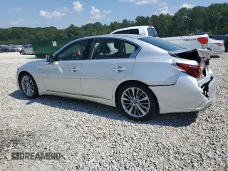 2018 Infiniti Q50 Luxe with VIN JN1EV7AP5JM352175, listed as a Copart auction lot 61762335 with 64,375 mi miles and Salvage title. Bid and sale history available at DreamBid. Image 2.