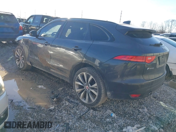2017 Jaguar F-Pace 35t R-Sport with VIN SADCL2BV5HA894161, listed as a IAAI auction lot 41452763 with 57,281 mi miles and . Bid and sale history available at DreamBid. Image 3.
