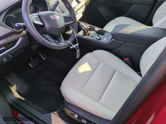 2023 Cadillac XT4 FWD Sport with VIN 1GYFZER47PF177570, listed as a Copart auction lot 74637444 with 0 mi miles and Non Repairable. Bid and sale history available at carsss.com. Image 7.