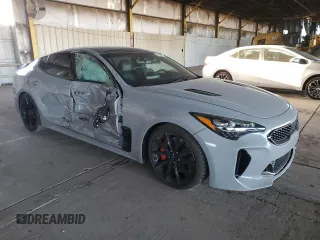 2022 Kia Stinger GT2 with VIN KNAE55LC8N6111584, listed as a Copart auction lot 81283814 with 44,654 mi miles and Salvage Title. Bid and sale history available at DreamBid. Image 4.