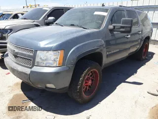 2008 Chevrolet Suburban LTZ with VIN 3GNFK163X8G193980, listed as a Copart auction lot 55521505 with 173,181 mi miles and Salvage title. Bid and sale history available at DreamBid. Image 1.