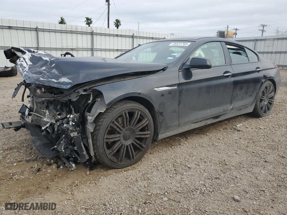 2015 BMW 6 Series 640i xDrive with VIN WBA6B8C58FD453291, listed as a Copart auction lot 45531765 with 93,666 mi miles and Salvage Title. Bid and sale history available at carsss.com. Image 1.