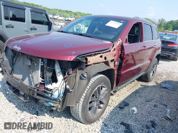 2019 Jeep Grand Cherokee Limited with VIN 1C4RJFBG9KC554415, listed as a IAAI auction lot 42417332 with 136,370 mi miles and . Bid and sale history available at DreamBid. Image 2.