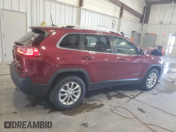 2019 Jeep Cherokee Latitude with VIN 1C4PJMCX0KD156840, listed as a Copart auction lot 56309475 with 25,320 mi miles and Salvage title. Bid and sale history available at DreamBid. Image 3.