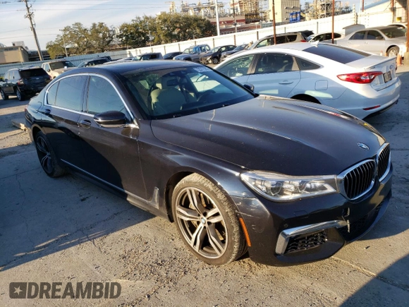 2016 BMW 7 Series 750i xDrive with VIN WBA7F2C52GG417621, listed as a Copart auction lot 72377382 with 0 mi miles. Bid and sale history available at carsss.com. Image 4.