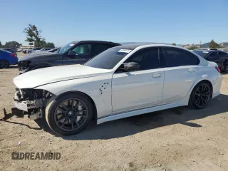 2021 BMW M3 Competition with VIN WBS33AY03MFL22707, listed as a Copart auction lot 60885975 with 52,942 mi miles and Salvage title. Bid and sale history available at DreamBid. Image 1.