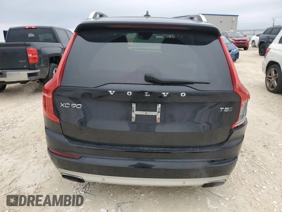 2016 Volvo XC90 Momentum with VIN YV4102XK5G1072207, listed as a Copart auction lot 45283845 with 76,322 mi miles and Salvage Title. Bid and sale history available at carsss.com. Image 6.