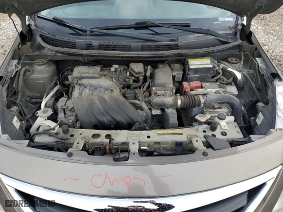 2015 Nissan Versa S Plus with VIN 3N1CN7AP0FL816935, listed as a Copart auction lot 47127545 with 81,588 mi miles and Salvage Title. Bid and sale history available at carsss.com. Image 11.