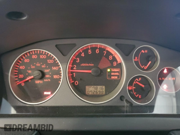 2005 Mitsubishi Lancer Evolution VIII z VIN JA3AH86DX5U016842, wystawiony jako Copart lot #51257475 z przebiegiem 72 698 mil mil oraz Szkoda całkowita • Salvage title. Historia ofert i sprzedaży dostępna na DreamBid. Obrazek 9.