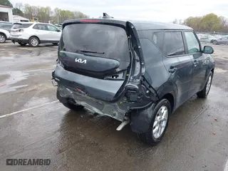 2025 Kia Soul LX with VIN KNDJ23AU0S7245733, listed as a IAAI auction lot 41845570 with 6,561 mi miles. Bid and sale history available at carsss.com. Image 4.