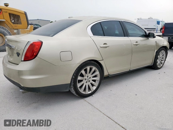 2010 Lincoln MKS with VIN 1LNHL9DR9AG607557, listed as a Copart auction lot 53779785 with 190,249 mi miles and Salvage Title. Bid and sale history available at DreamBid. Image 3.