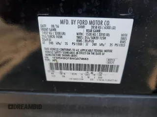 2017 Ford Explorer Sport with VIN 1FM5K8GT8HGA74683, listed as a Copart auction lot 55941375 with 160,898 mi miles and Salvage title. Bid and sale history available at DreamBid. Image 12.