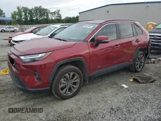 2024 Toyota RAV4 Hybrid XLE Premium with VIN 4T3B6RFVXRU161608, listed as a Copart auction lot 55629935 with 57,758 mi miles and Salvage title. Bid and sale history available at DreamBid. Image 1.