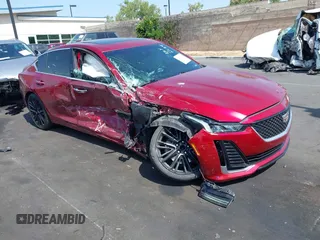 2023 Cadillac CT5 Premium Luxury with VIN 1G6DN5RW1P0121379, listed as a IAAI auction lot 42374742 with 25,584 mi miles and . Bid and sale history available at DreamBid. Image 1.