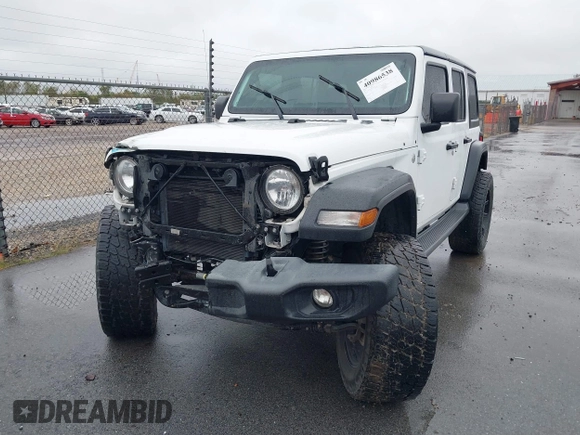 2019 Jeep Wrangler Unlimited Sport Altitude with VIN 1C4HJXDG3KW528647, listed as a IAAI auction lot 40986538 with 85,381 mi miles and . Bid and sale history available at DreamBid. Image 13.