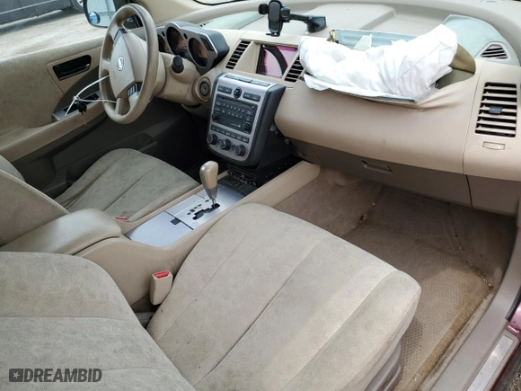 2005 Nissan Murano S with VIN JN8AZ08W85W417944, listed as a Copart auction lot 66903534 with 127,495 mi miles and Salvage Title. Bid and sale history available at carsss.com. Image 8.