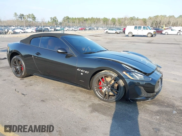 2016 Maserati GranTurismo Convertible Sport with VIN ZAM45VMA8G0158580, listed as a IAAI auction lot 41527347 with 47,344 mi miles. Bid and sale history available at carsss.com. Image 1.