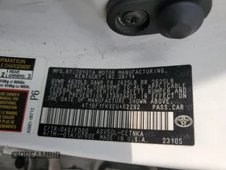 2014 Toyota Camry L with VIN 4T1BF1FKXEU462292, listed as a Copart auction lot 44062445 with 172,634 mi miles and Salvage Title. Bid and sale history available at carsss.com. Image 15.