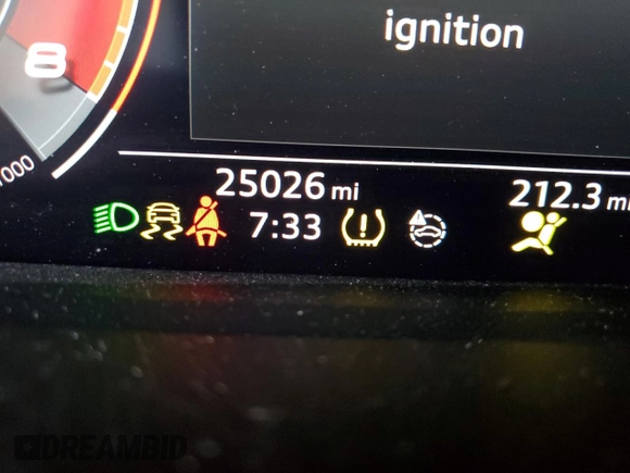 2020 Audi Q3 S line Premium Plus with VIN WA1EECF32L1069775, listed as a Copart auction lot 64753922 with 25,026 mi miles. Bid and sale history available at carsss.com. Image 8.