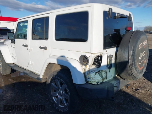 2017 Jeep Wrangler Unlimited Sahara with VIN 1C4BJWEG0HL587163, listed as a IAAI auction lot 41252399 with 84,983 mi miles. Bid and sale history available at carsss.com. Image 3.