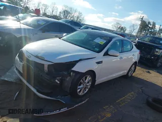 2013 Kia Optima EX with VIN 5XXGN4A79DG199153, listed as a IAAI auction lot 41737349 with 135,000 mi miles. Bid and sale history available at carsss.com. Image 2.