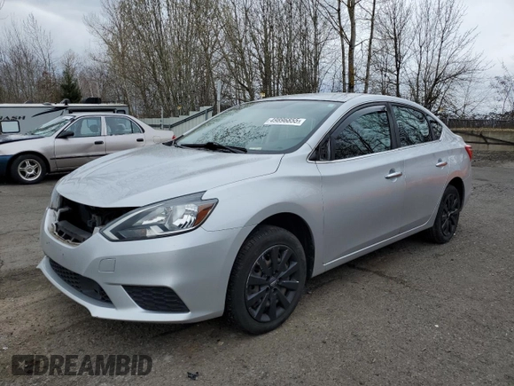 2019 Nissan Sentra S with VIN 3N1AB7AP1KY350316, listed as a Copart auction lot 49896855 with 93,625 mi miles and Salvage Title. Bid and sale history available at DreamBid. Image 1.