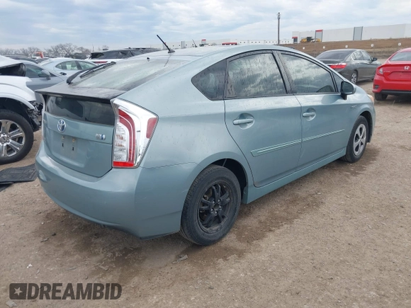 2012 Toyota Prius One with VIN JTDKN3DU1C1592757, listed as a IAAI auction lot 41368642 with 162,730 mi miles. Bid and sale history available at carsss.com. Image 4.