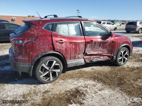 2021 Nissan Rogue Sport SL with VIN JN1BJ1CW1MW451620, listed as a Copart auction lot 46391035 with 19,834 mi miles and Salvage Title. Bid and sale history available at carsss.com. Image 3.