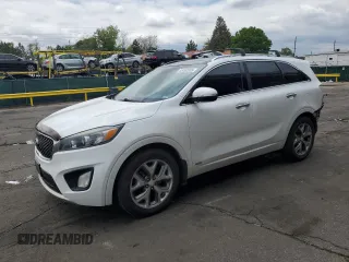 2016 Kia Sorento SX with VIN 5XYPKDA53GG069988, listed as a Copart auction lot 58763895 with 130,056 mi miles and Salvage title. Bid and sale history available at DreamBid. Image 1.