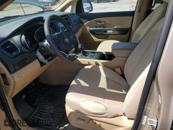 2017 Kia Sedona LX with VIN KNDMB5C17H6228387, listed as a Copart auction lot 51953475 with 131,202 mi miles and Salvage Title. Bid and sale history available at carsss.com. Image 7.
