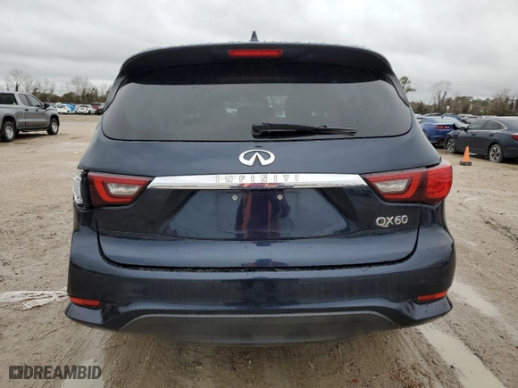 2020 Infiniti QX60 PURE with VIN 5N1DL0MN7LC529488, listed as a Copart auction lot 45114045 with 69,991 mi miles and Salvage Title. Bid and sale history available at carsss.com. Image 6.