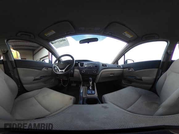 2015 Honda Civic Sedan LX with VIN 19XFB2F52FE059814, listed as a IAAI auction lot 40413705 with 91,506 mi miles. Bid and sale history available at carsss.com. Image 18.