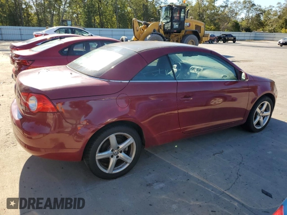 2007 Volkswagen Eos 2.0T with VIN WVWDA71F87V043699, listed as a Copart auction lot 75247614 with 103,666 mi miles and Salvage Title. Bid and sale history available at DreamBid. Image 3.