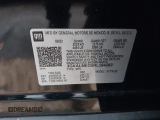 2024 GMC Terrain SLE with VIN 3GKALMEG5RL184283, listed as a IAAI auction lot 41921401 with 21,934 mi miles and . Bid and sale history available at DreamBid. Image 9.