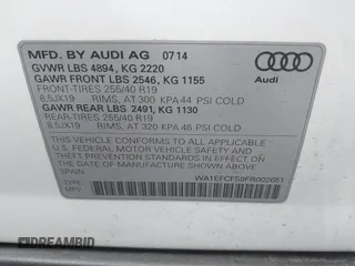 2015 Audi Q3 2.0T Premium Plus with VIN WA1EFCFS9FR002651, listed as a IAAI auction lot 41755613 with 111,281 mi miles. Bid and sale history available at carsss.com. Image 9.