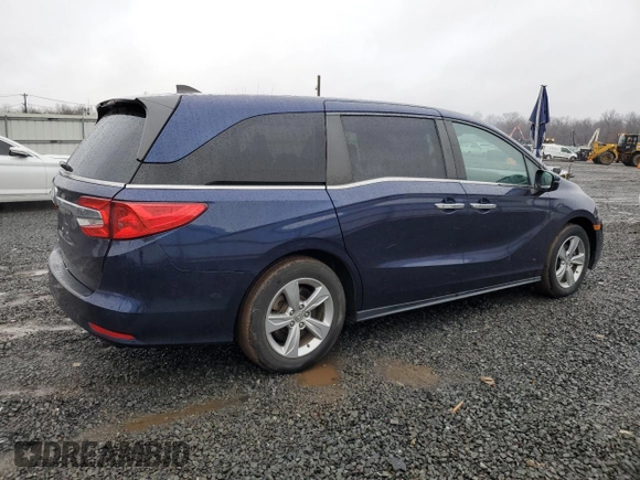 2019 Honda Odyssey EX-L with VIN 5FNRL6H78KB053679, listed as a Copart auction lot 85165274 with 45,371 mi miles and Salvage Title. Bid and sale history available at DreamBid. Image 3.