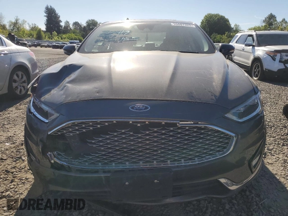 2020 Ford Fusion Titanium with VIN 3FA6P0SU4LR172158, listed as a Copart auction lot 55607325 with 53,766 mi miles and Salvage title. Bid and sale history available at DreamBid. Image 5.