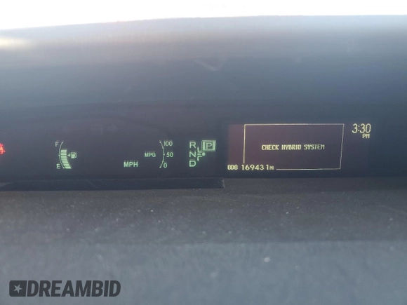 2011 Toyota Prius I with VIN JTDKN3DU5B0321950, listed as a Copart auction lot 41563984 with 169,431 mi miles and Salvage title. Bid and sale history available at DreamBid. Image 9.