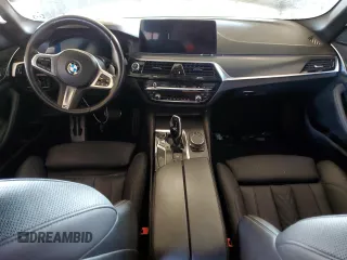 2021 BMW 5 Series 540i with VIN WBA53BJ0XMWX02771, listed as a Copart auction lot 45048705 with Not Provided miles and Salvage Title. Bid and sale history available at DreamBid. Image 8.