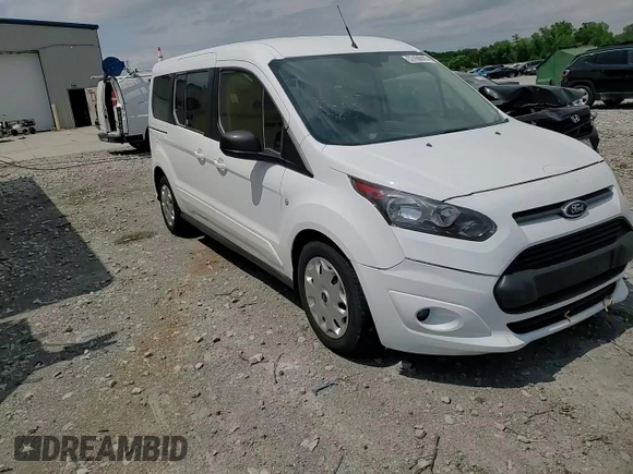 2015 Ford Transit Connect XLT with VIN NM0GE9F7XF1177695, listed as a Copart auction lot 57456015 with 84,497 mi miles and Salvage title. Bid and sale history available at DreamBid. Image 14.