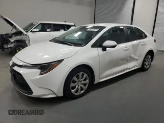 2023 Toyota Corolla LE z VIN 5YFB4MDE9PP045982, wystawiony jako Copart lot #57639345 z przebiegiem 59 099 mil mil oraz Szkoda całkowita • Salvage title. Historia ofert i sprzedaży dostępna na DreamBid. Obrazek 1.