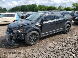 2015 Dodge Journey SE z VIN 3C4PDCAB3FT695087, wystawiony jako Copart lot #57771675 z przebiegiem 110 170 mil mil oraz Szkoda całkowita • Salvage title. Historia ofert i sprzedaży dostępna na DreamBid. Obrazek 1.