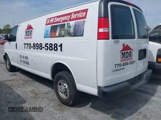 2021 Chevrolet Express Cargo with VIN 1GCWGBFP9M1258233, listed as a IAAI auction lot 41921251 with 96,729 mi miles and . Bid and sale history available at DreamBid. Image 3.