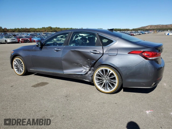 2015 Hyundai Genesis 3.8L with VIN KMHGN4JE4FU100178, listed as a Copart auction lot 75723694 with 112,114 mi miles and Salvage Title. Bid and sale history available at carsss.com. Image 2.