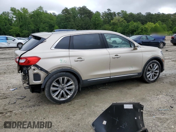 2017 Lincoln MKX Reserve с VIN 2LMPJ8LP3HBL29739, выставлен на аукционе Copart как лот 56948415 с пробегом 24 369 миль миль и Списание • Salvage title. История ставок и продаж доступна на DreamBid. Изображение 3.