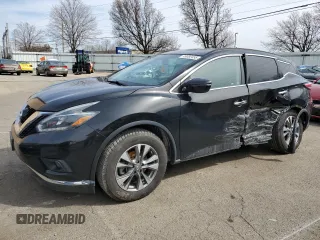 2018 Nissan Murano SL with VIN 5N1AZ2MH1JN141407, listed as a Copart auction lot 49082455 with 92,050 mi miles and Salvage Title. Bid and sale history available at DreamBid. Image 1.